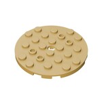 Plate Round 6 x 6 with Hole #11213 - 5-Tan