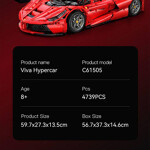 CaDa C61505 Red Ferrari Laferrari Sports Car