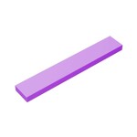 Tile 1 x 6 with Groove #6636 - 324-Medium Lavender