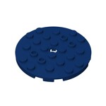 Plate Round 6 x 6 with Hole #11213 - 140-Dark Blue