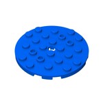 Plate Round 6 x 6 with Hole #11213 - 23-Blue