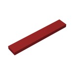 Tile 1 x 6 with Groove #6636 - 154-Dark Red