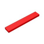 Tile 1 x 6 with Groove #6636 - 21-Red