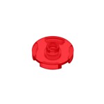 Plate Special Round 2 x 2 with Center Stud (Jumper Plate) #18674 - 41-Trans-Red