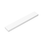 Tile 1 x 6 with Groove #6636 - 1-White