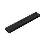 Tile 1 x 6 with Groove #6636 - 26-Black