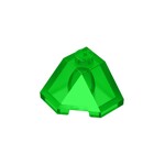 Wedge Sloped 45 2 x 2 Corner #13548 - 48-Trans-Green