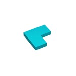 Tile 2 x 2 Corner #14719 - 107-Dark Turquoise