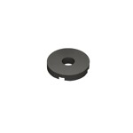 Tile, Round 2 x 2 With Hole #15535 - 316-Titanium Metallic