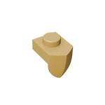 Plate 1 x 1 With Tooth Vertical #15070 - 5-Tan