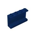 Panel 1 x 4 x 2 with Side Supports - Hollow Studs #14718 - 140-Dark Blue