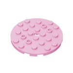 Plate Round 6 x 6 with Hole #11213 - 222-Bright Pink