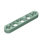 Technic Beam 1 x 5 Thin with Axle Holes on Ends #11478 - 151-Sand Green