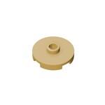 Plate Special Round 2 x 2 with Center Stud (Jumper Plate) #18674 - 5-Tan