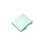 Slope Curved 2 x 2 x 2/3 #15068 - 323-Light Aqua