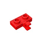 Modified 1 x 2 With Clip Horizontal On Side #11476 - 21-Red