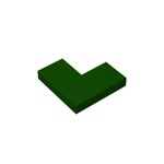 Tile 2 x 2 Corner #14719 - 141-Dark Green