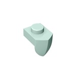 Plate 1 x 1 With Tooth Vertical #15070 - 323-Light Aqua