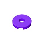 Tile, Round 2 x 2 With Hole #15535 - 268-Dark Purple