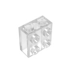 Brick Special 1 x 2 x 1 2/3 with Four Studs on One Side #22885 - 40-Trans-Clear