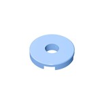 Tile, Round 2 x 2 With Hole #15535 - 212-Bright Light Blue