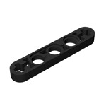 Technic Beam 1 x 5 Thin with Axle Holes on Ends #11478 - 26-Black