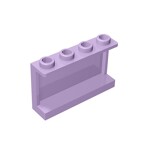 Panel 1 x 4 x 2 with Side Supports - Hollow Studs #14718 - 325-Lavender