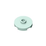 Plate Special Round 2 x 2 with Center Stud (Jumper Plate) #18674 - 323-Light Aqua