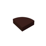 Tile Round 1 x 1 Quarter #25269 - 308-Dark Brown