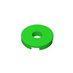 Tile, Round 2 x 2 With Hole #15535 - 37-Bright Green