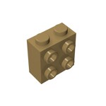 Brick Special 1 x 2 x 1 2/3 with Four Studs on One Side #22885 - 138-Dark Tan