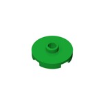 Plate Special Round 2 x 2 with Center Stud (Jumper Plate) #18674 - 28-Green