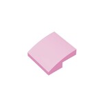 Slope Curved 2 x 2 x 2/3 #15068 - 222-Bright Pink