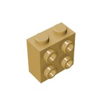 Brick Special 1 x 2 x 1 2/3 with Four Studs on One Side #22885 - 5-Tan