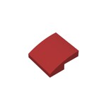 Slope Curved 2 x 2 x 2/3 #15068 - 154-Dark Red