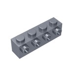 Brick Special 1 x 4 with 4 Studs on One Side #30414 - 315-Flat Silver