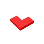 Tile 2 x 2 Corner #14719 - 21-Red