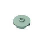 Plate Special Round 2 x 2 with Center Stud (Jumper Plate) #18674 - 151-Sand Green