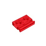 Plate Special 1 x 2 with Door Rail #32028 - 41-Trans-Red