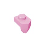 Plate 1 x 1 With Tooth Vertical #15070 - 222-Bright Pink