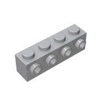 Brick Special 1 x 4 with 4 Studs on One Side #30414 - 194-Light Bluish Gray