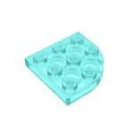 Plate Round Corner 3 x 3 #30357 - 42-Trans-Light Blue