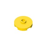 Plate Special Round 2 x 2 with Center Stud (Jumper Plate) #18674 - 24-Yellow