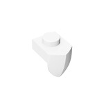 Plate 1 x 1 With Tooth Vertical #15070 - 1-White