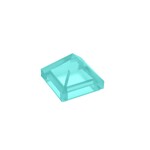 Slope 45 1 x 1 x 2/3 Quadruple Convex #22388 - 42-Trans-Light Blue