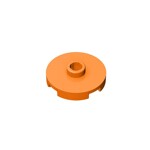Plate Special Round 2 x 2 with Center Stud (Jumper Plate) #18674 - 106-Orange
