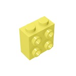 Brick Special 1 x 2 x 1 2/3 with Four Studs on One Side #22885 - 226-Bright Light Yellow