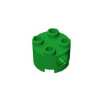 Brick, Round 2 x 2 With Pin Holes #17485 - 28-Green