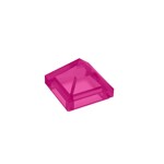 Slope 45 1 x 1 x 2/3 Quadruple Convex #22388 - 113-Trans-Dark Pink