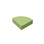 Tile Round 1 x 1 Quarter #25269 - 330-Olive Green
